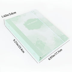 A5 Tie Dyed Splashed Ink Album 6 Rings Elastic Band No Paper