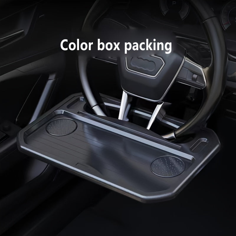 Car Dinner Plate Tray Steering Wheel Computer Desk Shelf Functional Card Table