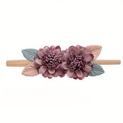 Flower Hairband Soft Elastic Headband Hair Accessories For Girls