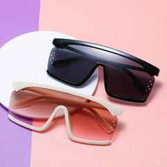 Y2K Gradient Shield Sunglasses UV400