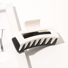 Frosted Two Tone Hair Claw Clip Rectangle Hairpin Strong Hold