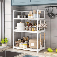 3 Layer Seasoning Rack Multifunctional Storage for Kitchen Countertop