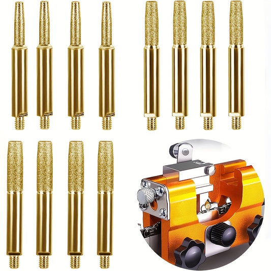 6mm Shank Golden Grinding Head Set Grinder Taper Head