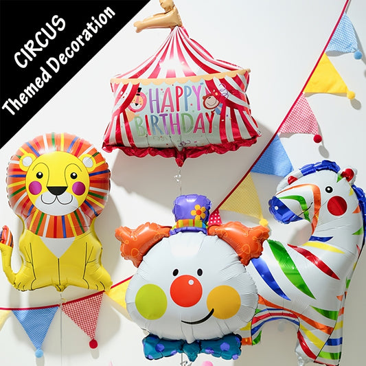 Clown Head Balloon Foil Helium Supported Carnival Balloons
