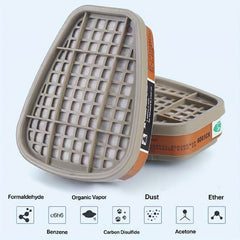 2pcs 6001 Filter Box for 6200 6800 7502 FF402 Respirator