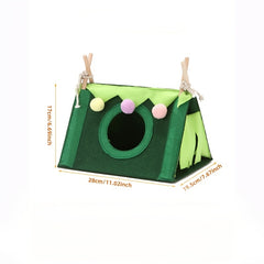 Cozy Hideaway for Small Animals Guinea Pig Hamster Rat Tent Bed and Tunnel House