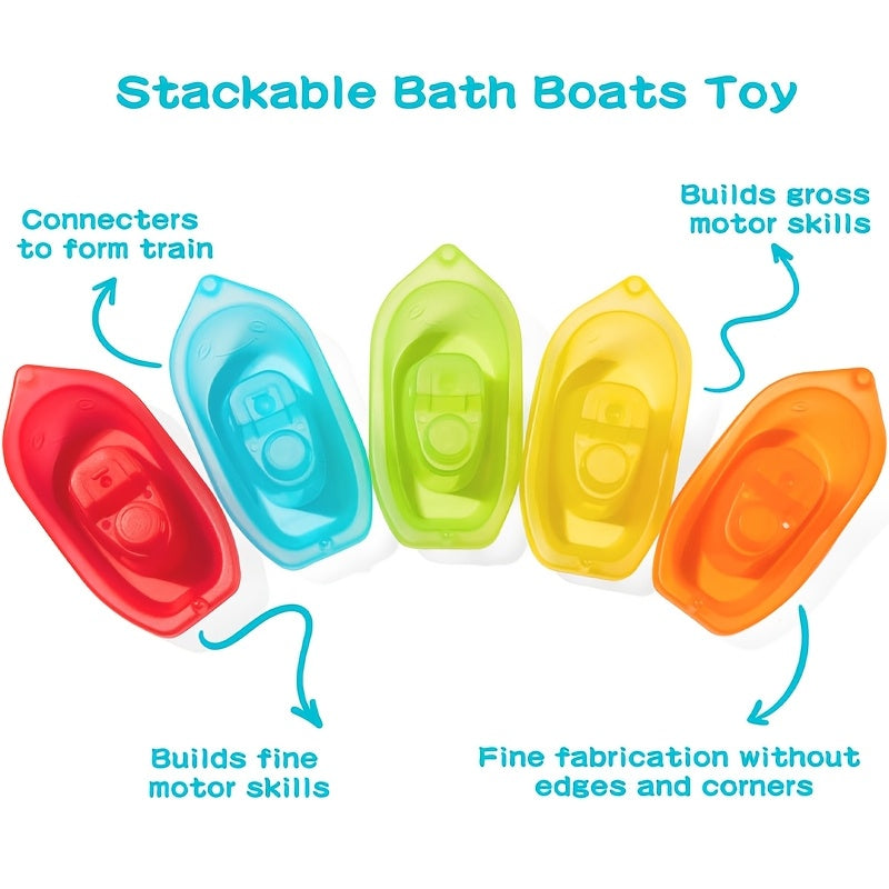 5pcs Floating Boats Water Table Toys for Toddlers