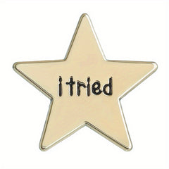Five-pointed Star Shape Letter Brooch Backpack Pin