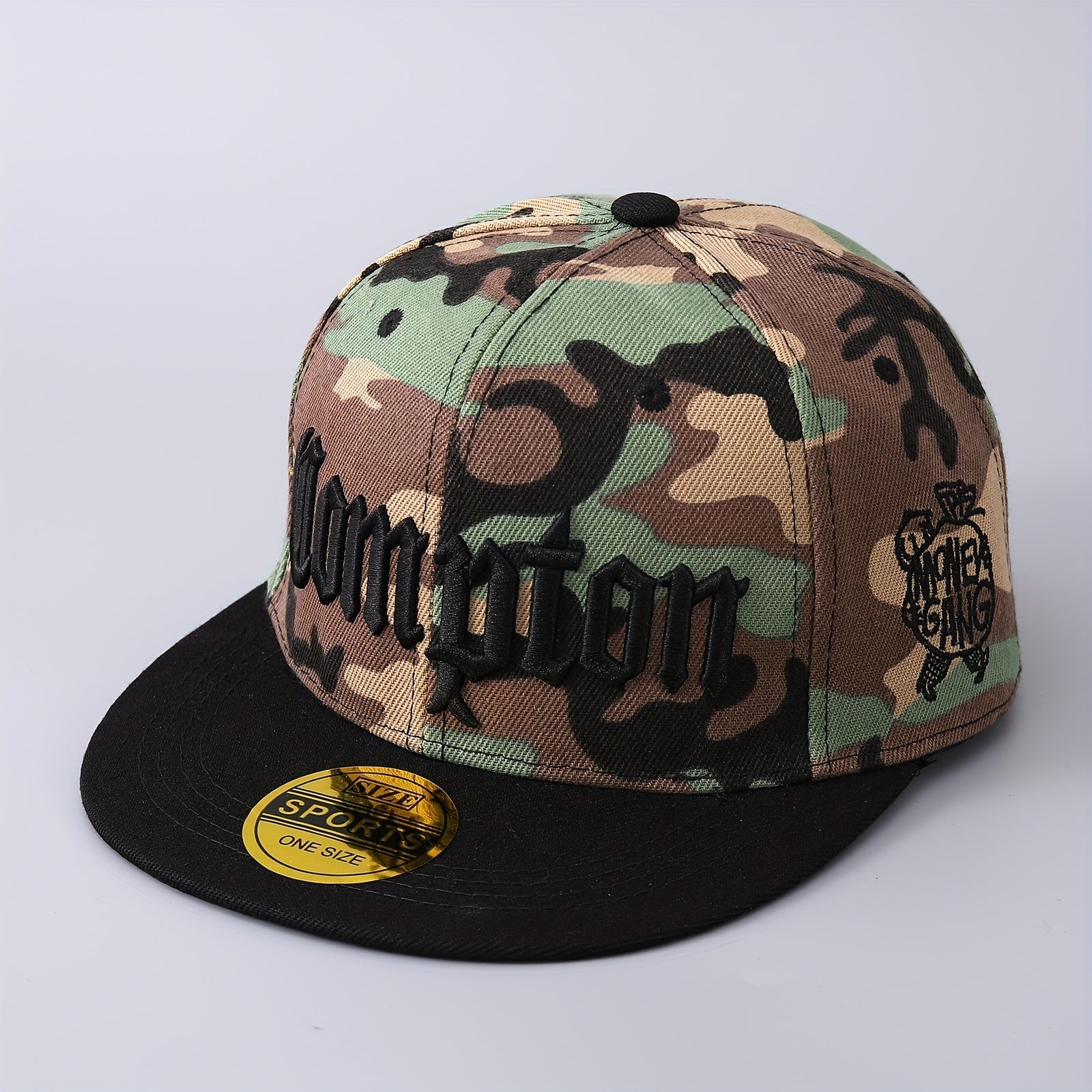 Men's Polyester Baseball Cap with Letters Embroidery