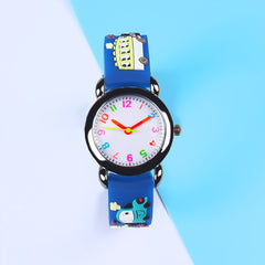 Boys' Cartoon Car Quartz Watch Compact Stylish Small Boys' Wristwatch