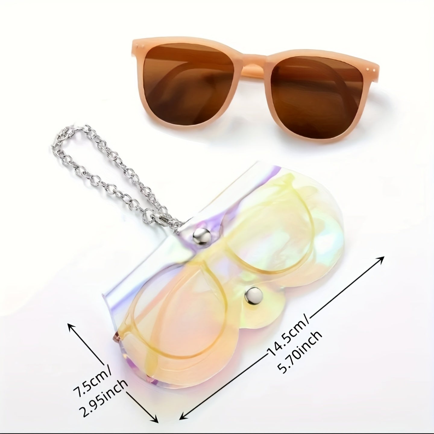 Holographic Glasses Bag Sunglasses Pouch Cover Portable Accessory