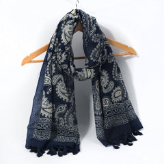 Men's Cashew Ethnic Tassel Scarf
