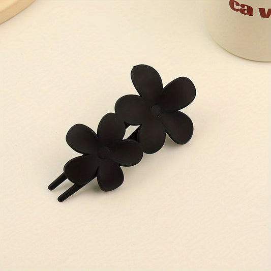 Frosted Hair Clip Butterfly Style Solid Clip