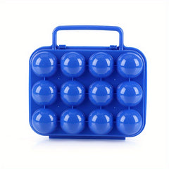 12 Grid Portable Plastic Egg Box for Camping & BBQ