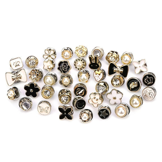 40pcs Anti Exposure Buckle Removable Button for Women Shirts Dresses