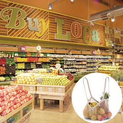 Reusable Mesh Net Bag Fruit Shopping Bag Environmental Gift Bag