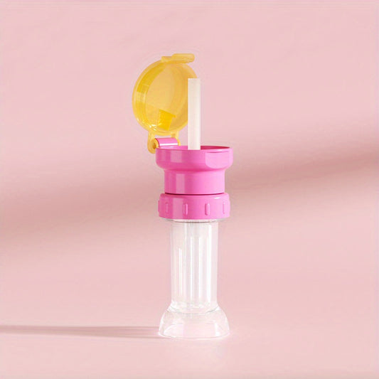 Universal Water Bottle Cap With Straw Anti-Spill Lid