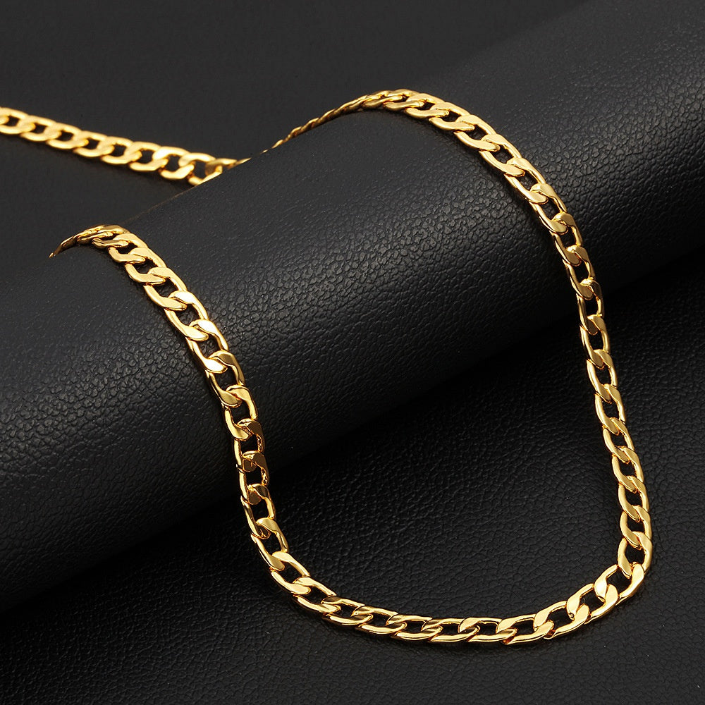 Gold Necklace For Men Women