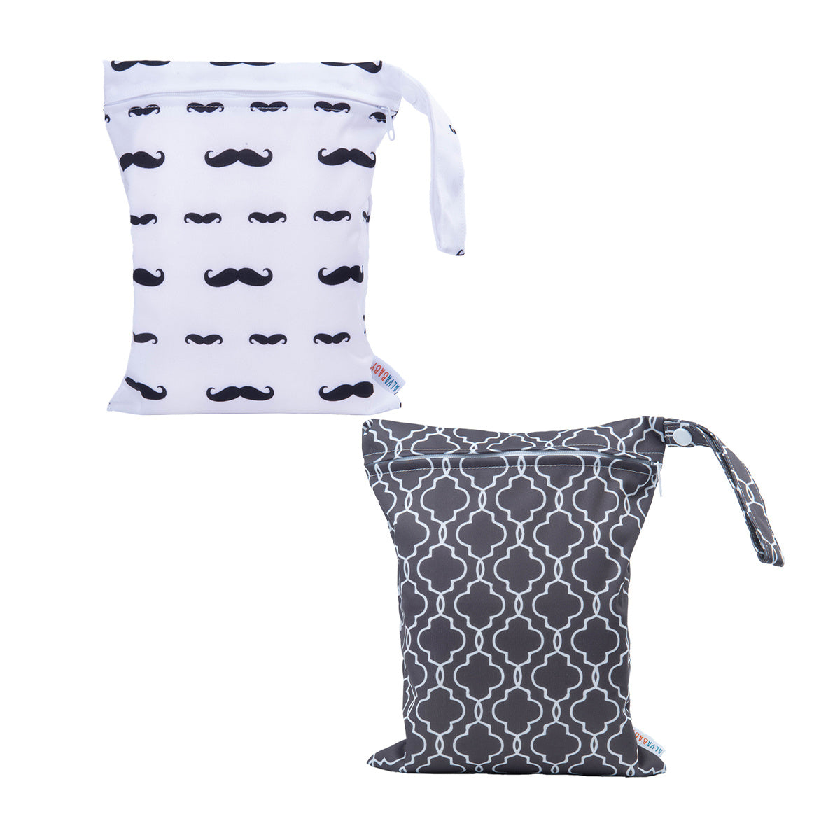 2pcs Reusable Waterproof Baby Diaper Bags for Storage & Drying