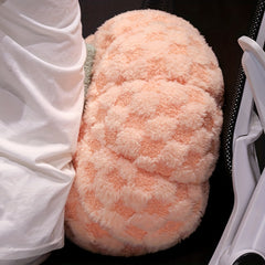 3D Pumpkin Plush Pillow Fluffy Halloween Decor Cushion