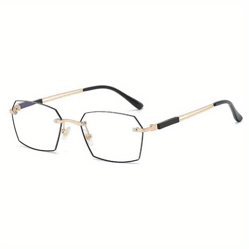 Polygon Clear Lens Anti Eyestrain Reading Glasses for Men Women 1.00-4.00D