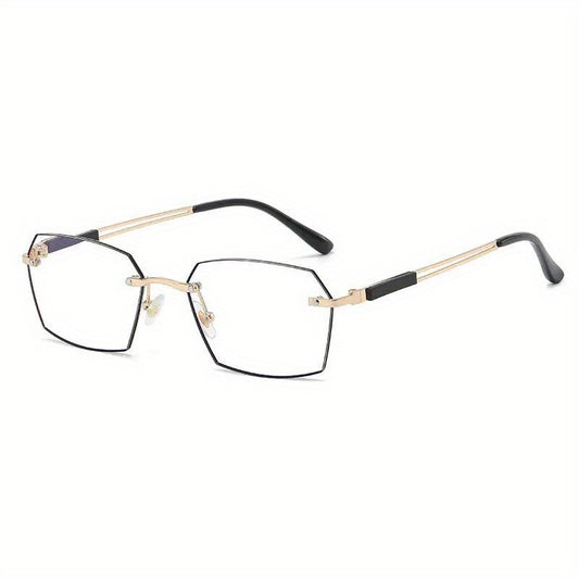 Polygon Clear Lens Anti Eyestrain Reading Glasses for Men Women 1.00-4.00D