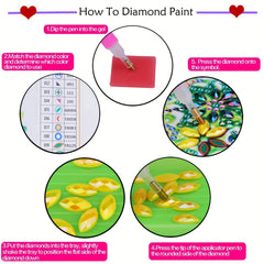 Wolf & Flower Pattern Diamond Painting Kit