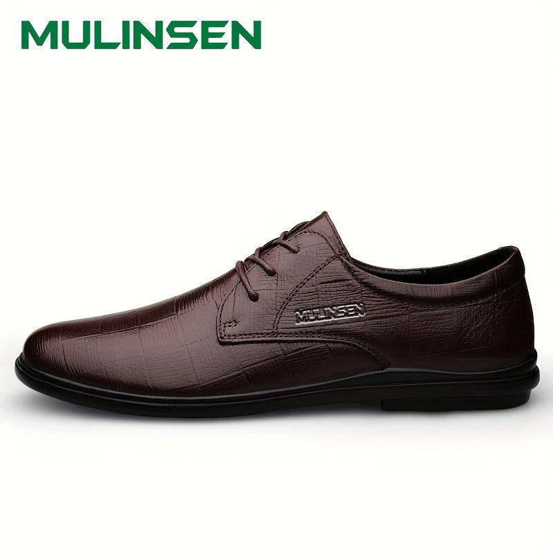 Men's Plaid Dress Shoes Soft Sole Oxford Shoes