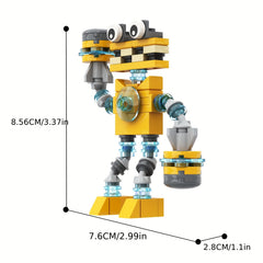 Monster Animals Sing Building Block Toy Set Gift