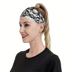 Tie Dye Headband & Marble Pattern Sports Headwear