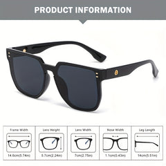 Men's UV-Resistant Street Photography Sunglasses with Box