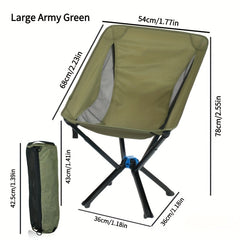 Portable Aluminum Alloy Folding Chair with Umbrella for Outdoor Camping