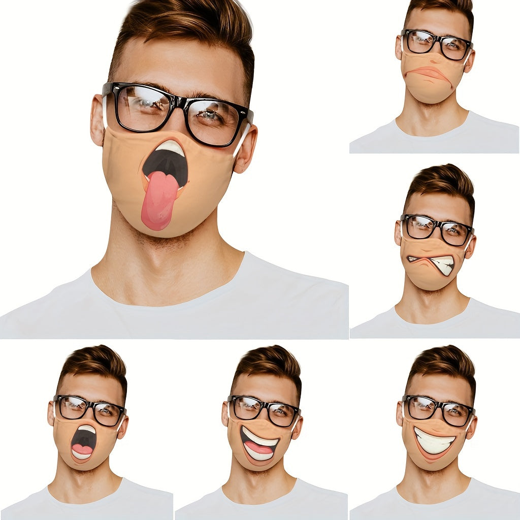 Adults Funny Face Mask for Halloween Props