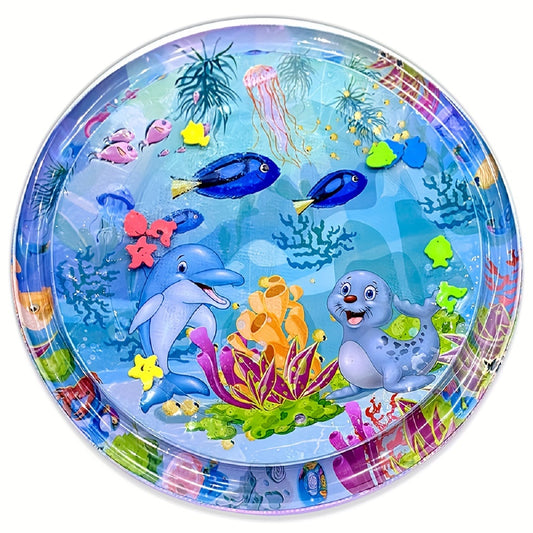Large Inflatable Water Mat Cartoon Crawling Mat Water Game Pad