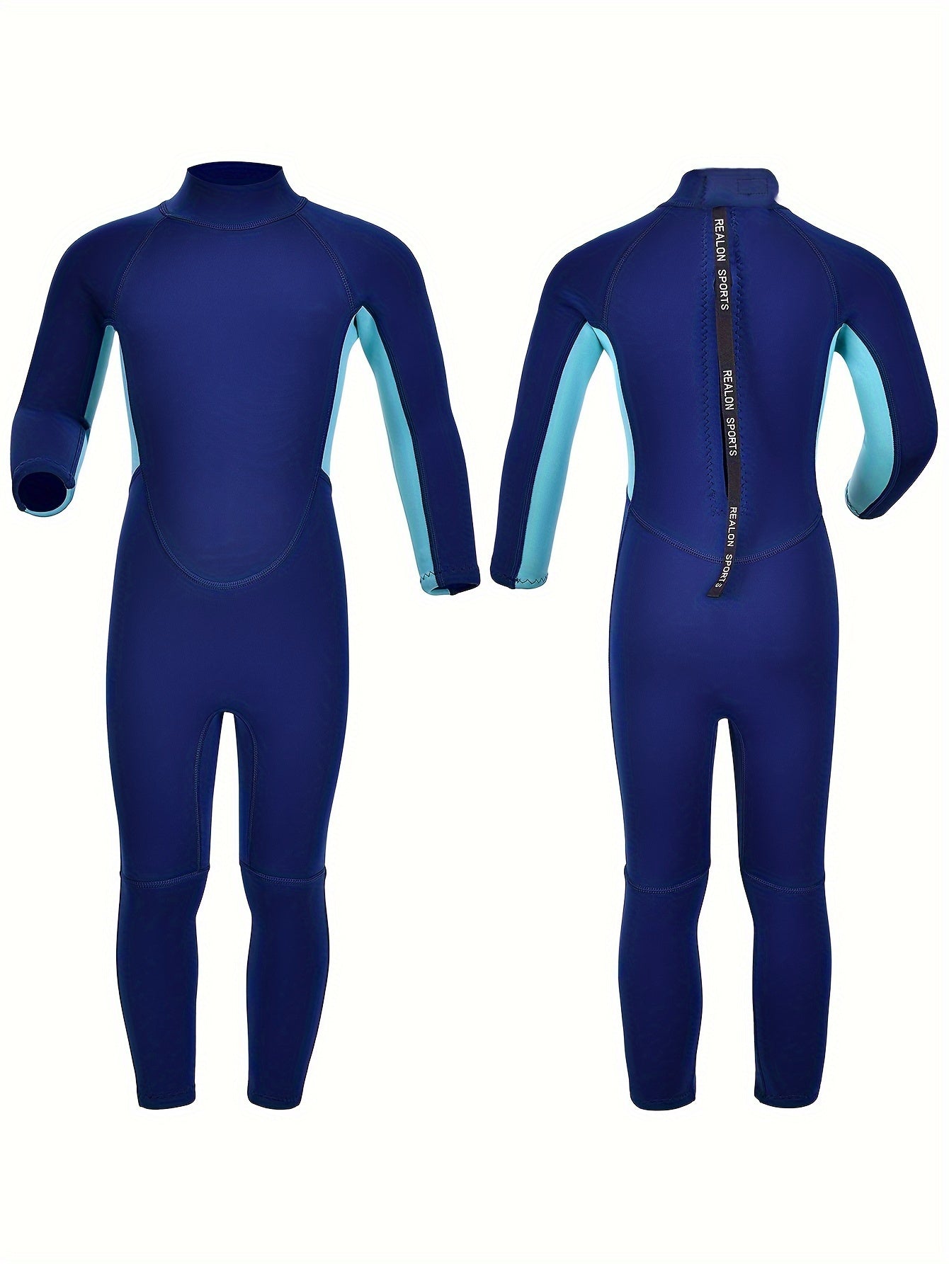 REALON Wetsuit Kids Boys Full Baby 2mm Neoprene Toddler Swimsuit