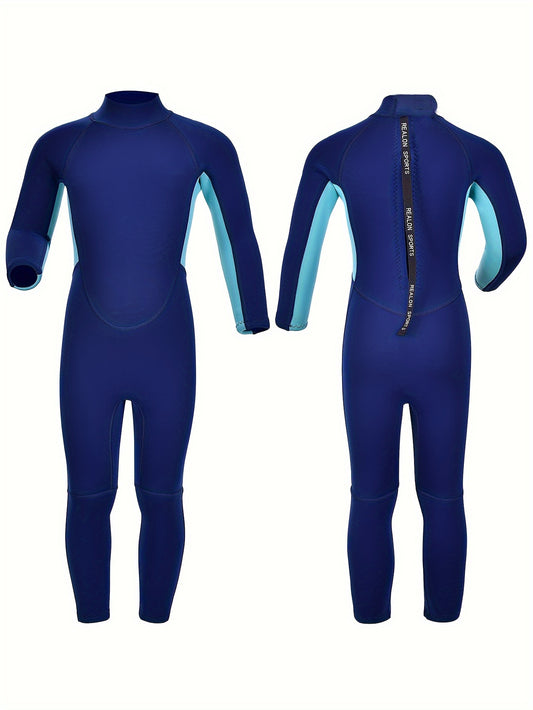 REALON Wetsuit Kids Boys Full Baby 2mm Neoprene Toddler Swimsuit
