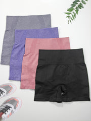 4pcs Seamless Biker Shorts Yoga Fitness Activewear