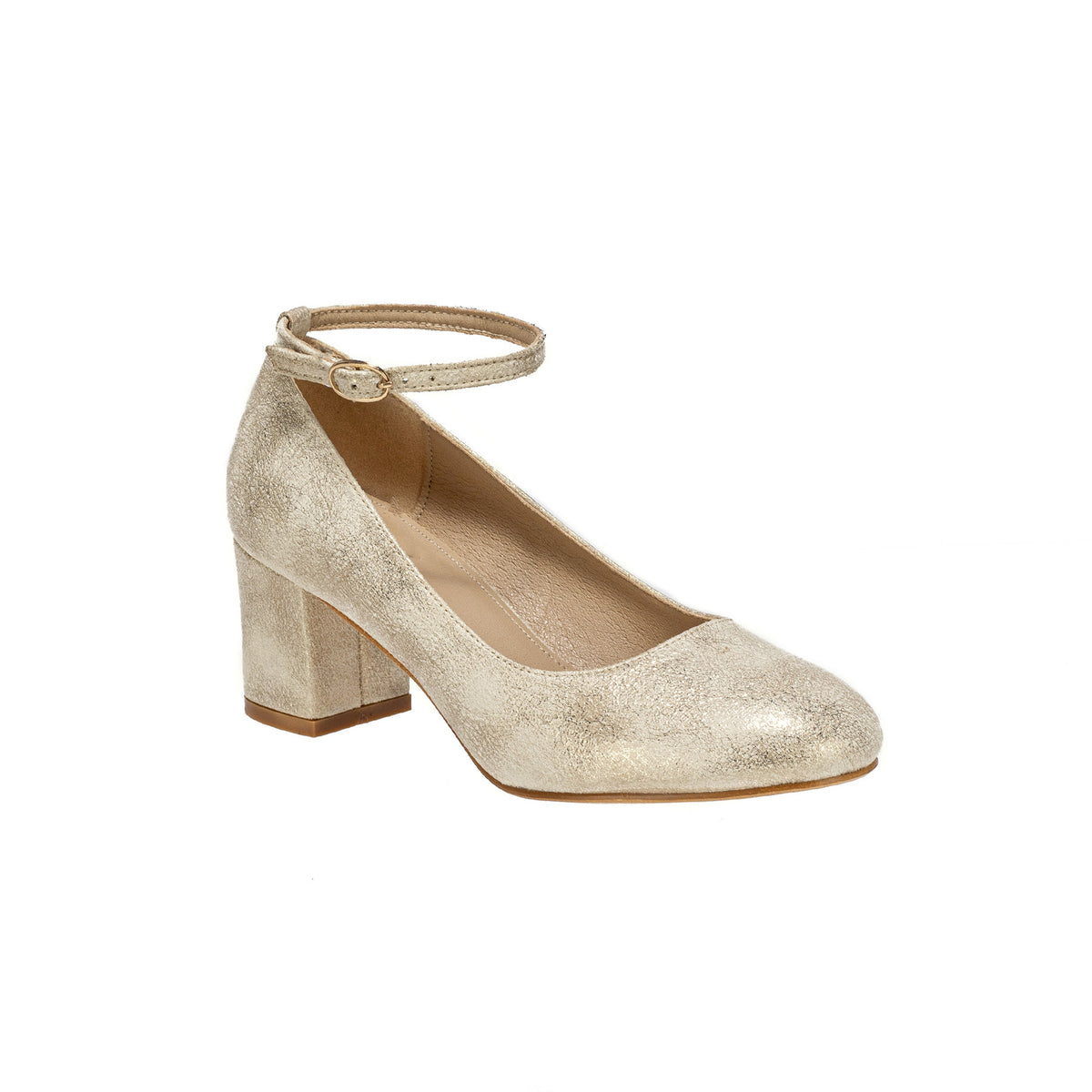 Chunky High Heels Ankle Strap Pumps Women's Footwear