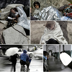10pcs Emergency Mylar Thermal Blankets Waterproof Natural Disasters