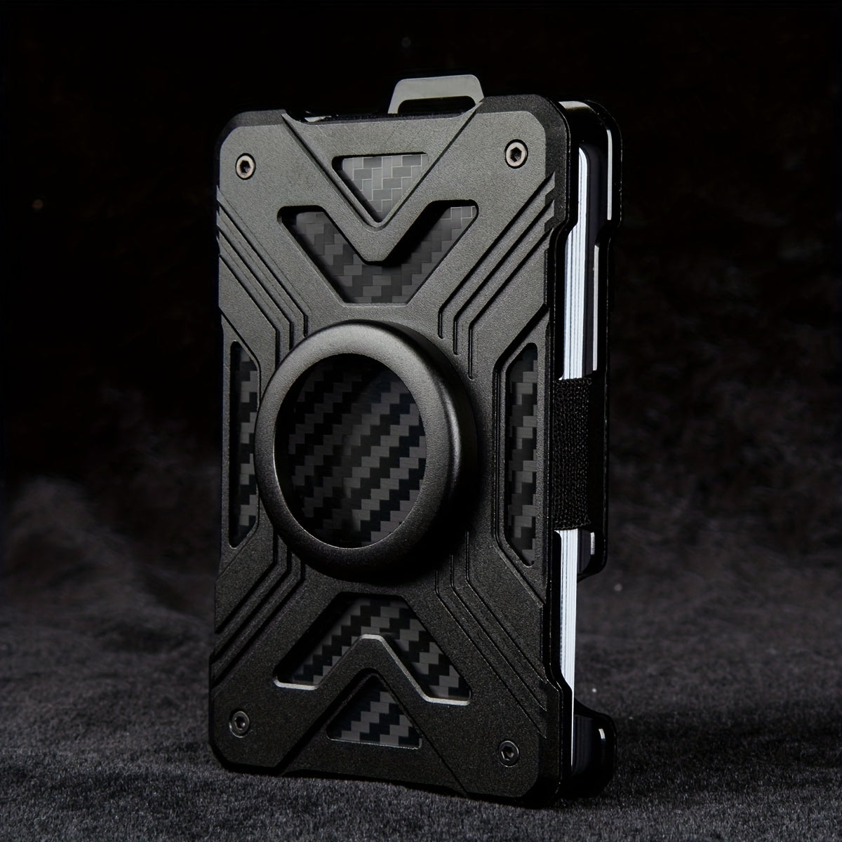 Men's RFID Blocking Aluminum Alloy Card Holder with Tracker Card