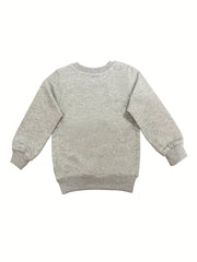 Boys Cartoon Car Print Crewneck Sweatshirt