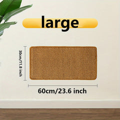 Sisal Cat Scratcher Mat with Magic Stickers