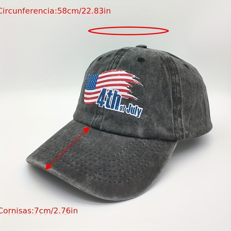 American Flag Independence Distressed Baseball Cap Dad Hat