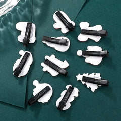 10pcs Christmas Tree & Snowman Decor Hair Clip