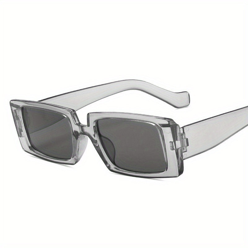 Square Frame Sunglasses Black Polarized Lens UV400