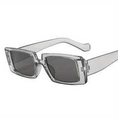 Square Frame Sunglasses Black Polarized Lens UV400