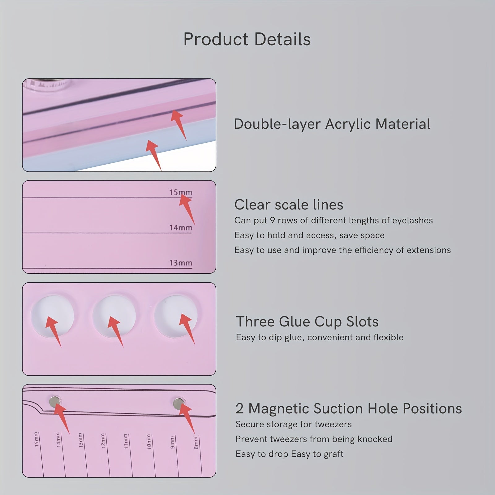 Eyelash Grafting Display Board 1pc