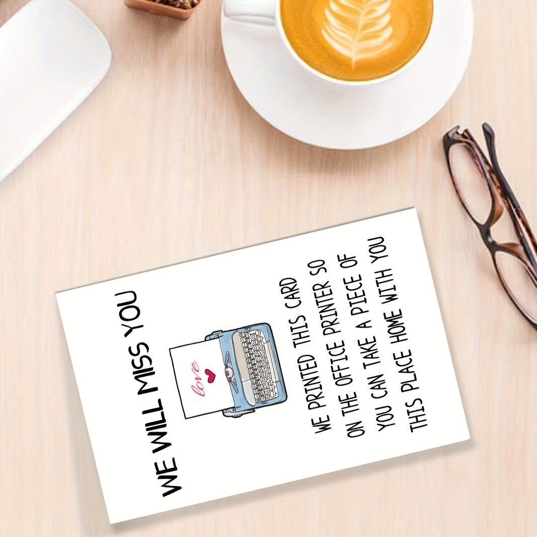 Funny Retirement Cards With Envelope - Hilarious Office Remembrance Cards