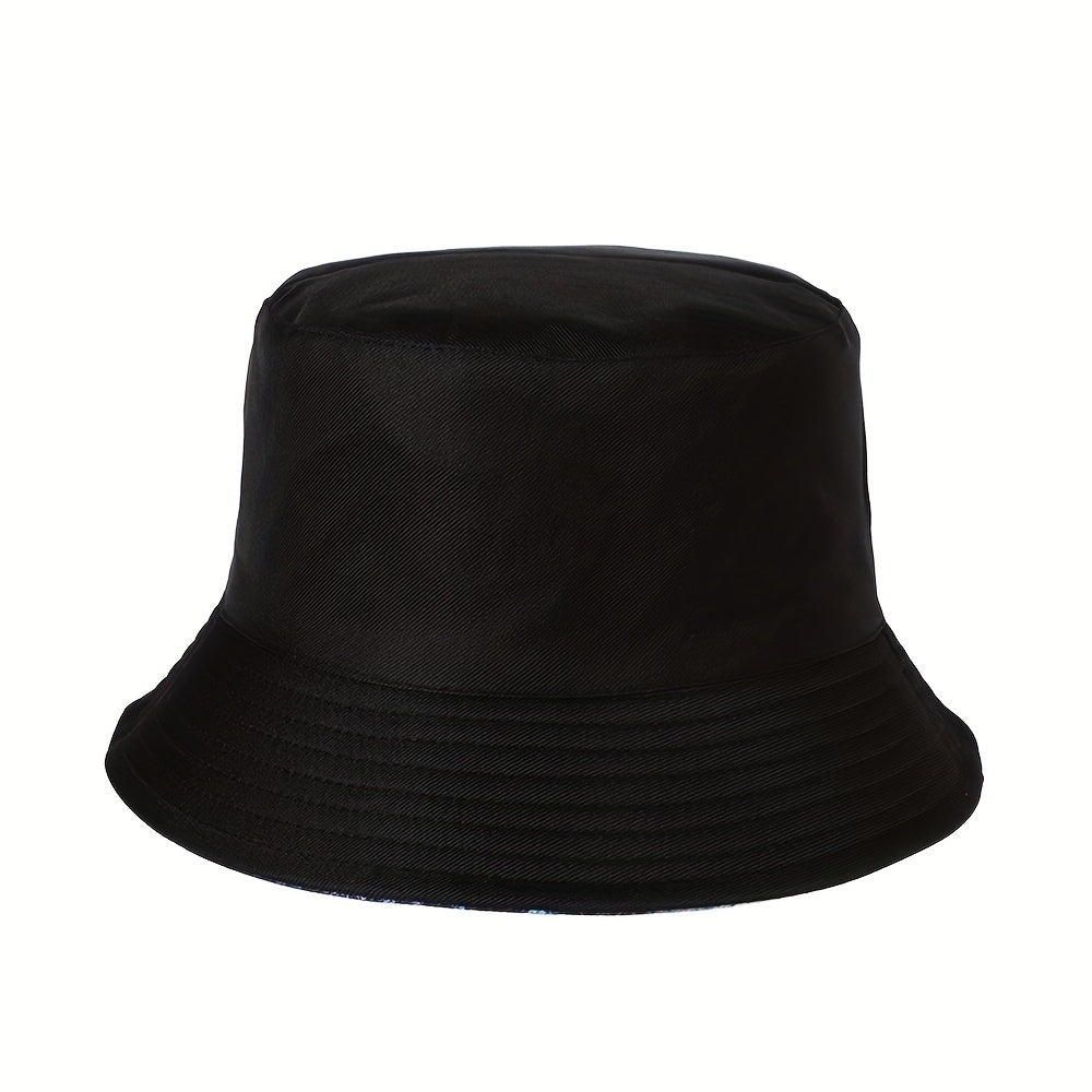 Geometric Graphic Sunshade Bucket Hat Double-Sided Sun Hat