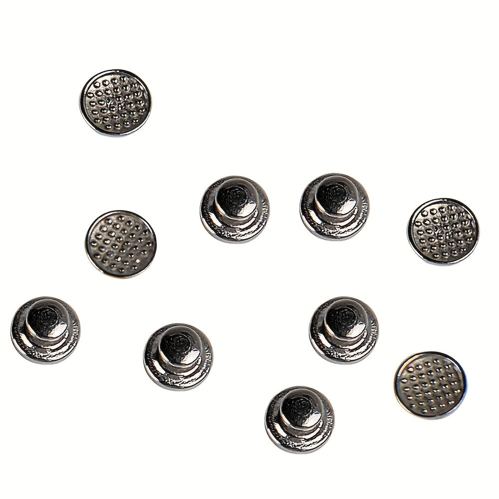 10pcs Orthodontic Lingual Button Bondable Metal Tongue Side Buckle